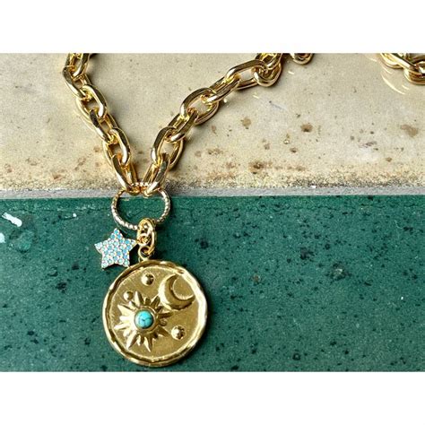 michael kors kette sonne mond sterne|Gold.